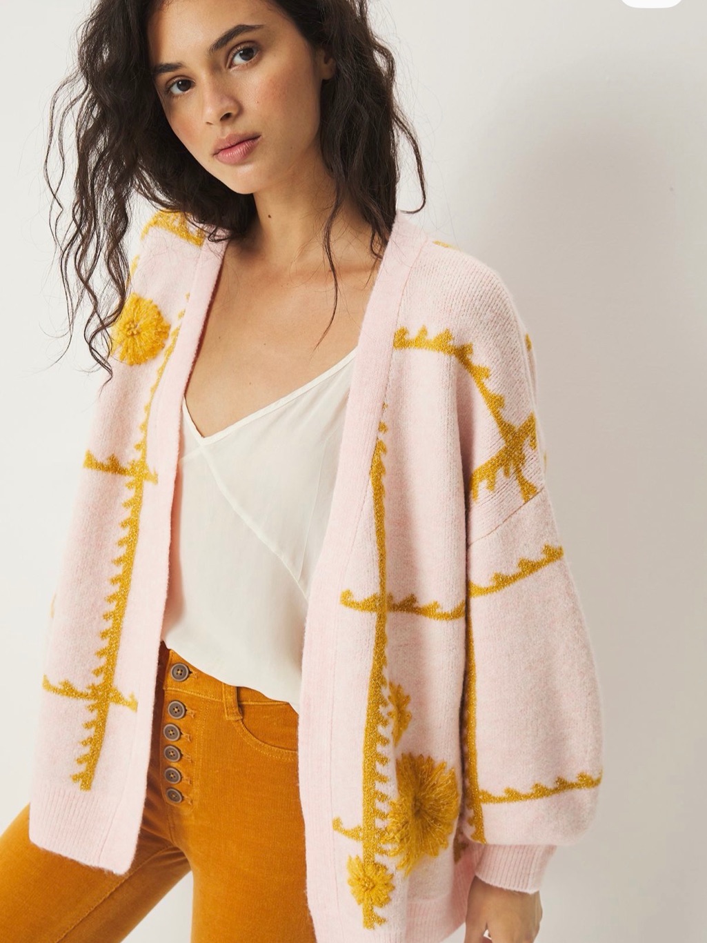 Nwot Anthropologie Catherine Floral Shine Cardigan - Osz